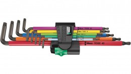 Wera 967/9 TX XL Multicolour 1 TORX L-Key Long 9 Piece Set £40.99